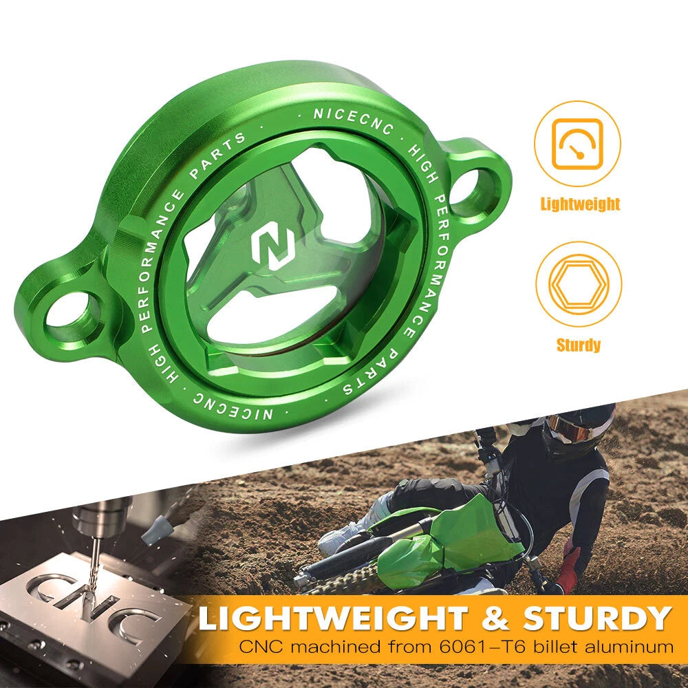 Engine Oil Filter Cover Cap for Kawasaki KX450F (2016–2022)