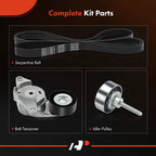 3X Serpentine Belt Drive Component Kit for Chevy Traverse (2009-2012)