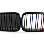 Gloss Black Dual Line M Style Grille for BMW 3 E46 M3 Coupe (1998–2002)