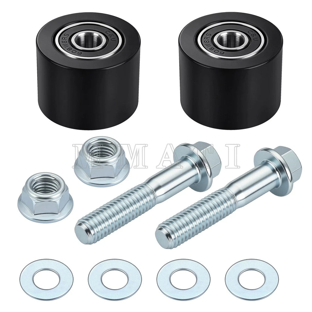 Set of 2 Upper Lower Chain Rollers for Honda XR250L XR250R XR650R (1991–2007)