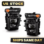 Halogen Headlight Set for Chevy Silverado 2500HD 3500HD (2024–2026)