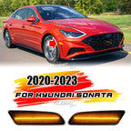 Smoked LED Front Bumper Side Marker Light 2pc for Hyundai Sonata (2020–2023)