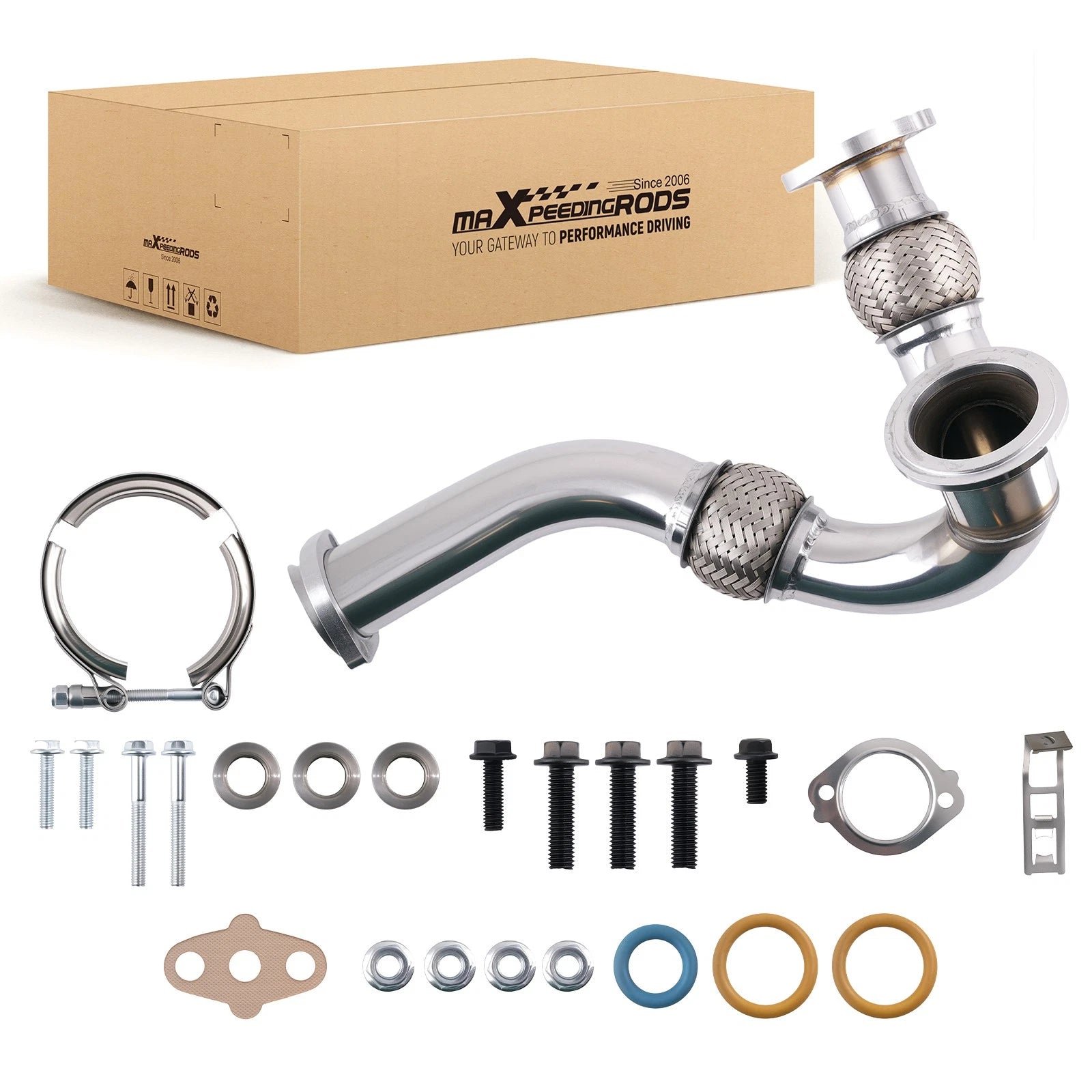 Turbocharger Up Pipe Kit for Ford 6.0L Powerstroke (2003–2007) 5C3Z-6K854-CA