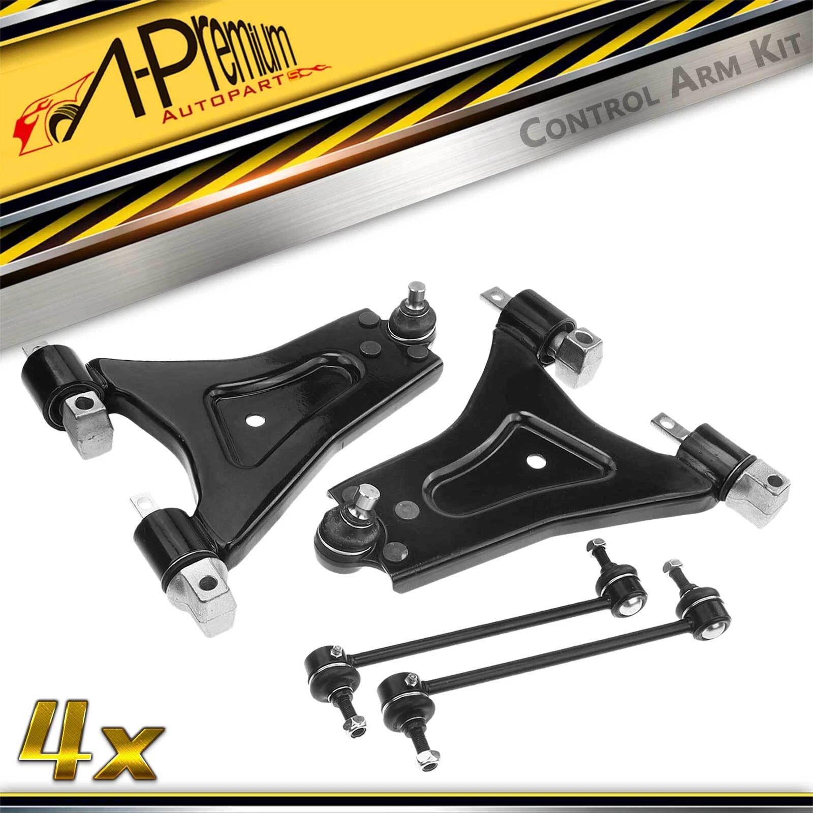 Set of 4 Front Control Arm Sway Bar for Ford Contour Mercury Mystique Cougar (1995–2002)