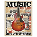Vintage Replica Tin Metal Sign for Fender Electric Guitar (1898)