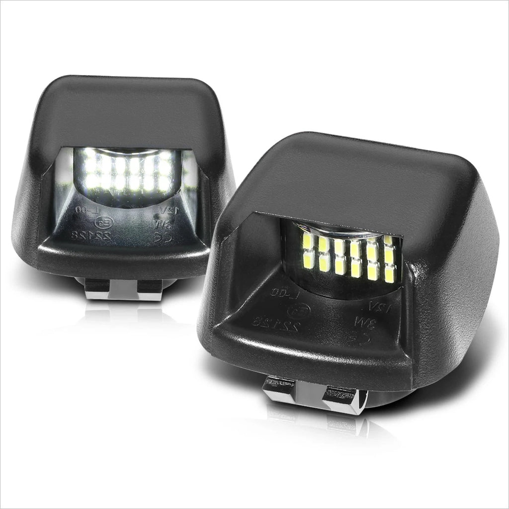2X LED License Plate Lights for Nissan Frontier/Titan/Xterra/Armada (2007–2019)