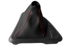 Leather Automatic Shift Boot Cover for BMW E81 E82 E87 (2004–2013) Red Stitch
