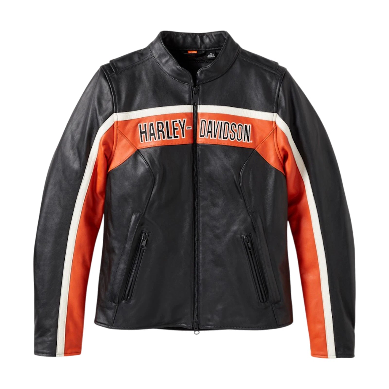 Harley-Davidson Women's Trenton Leather Riding Jacket Black XL (97016-25VW)