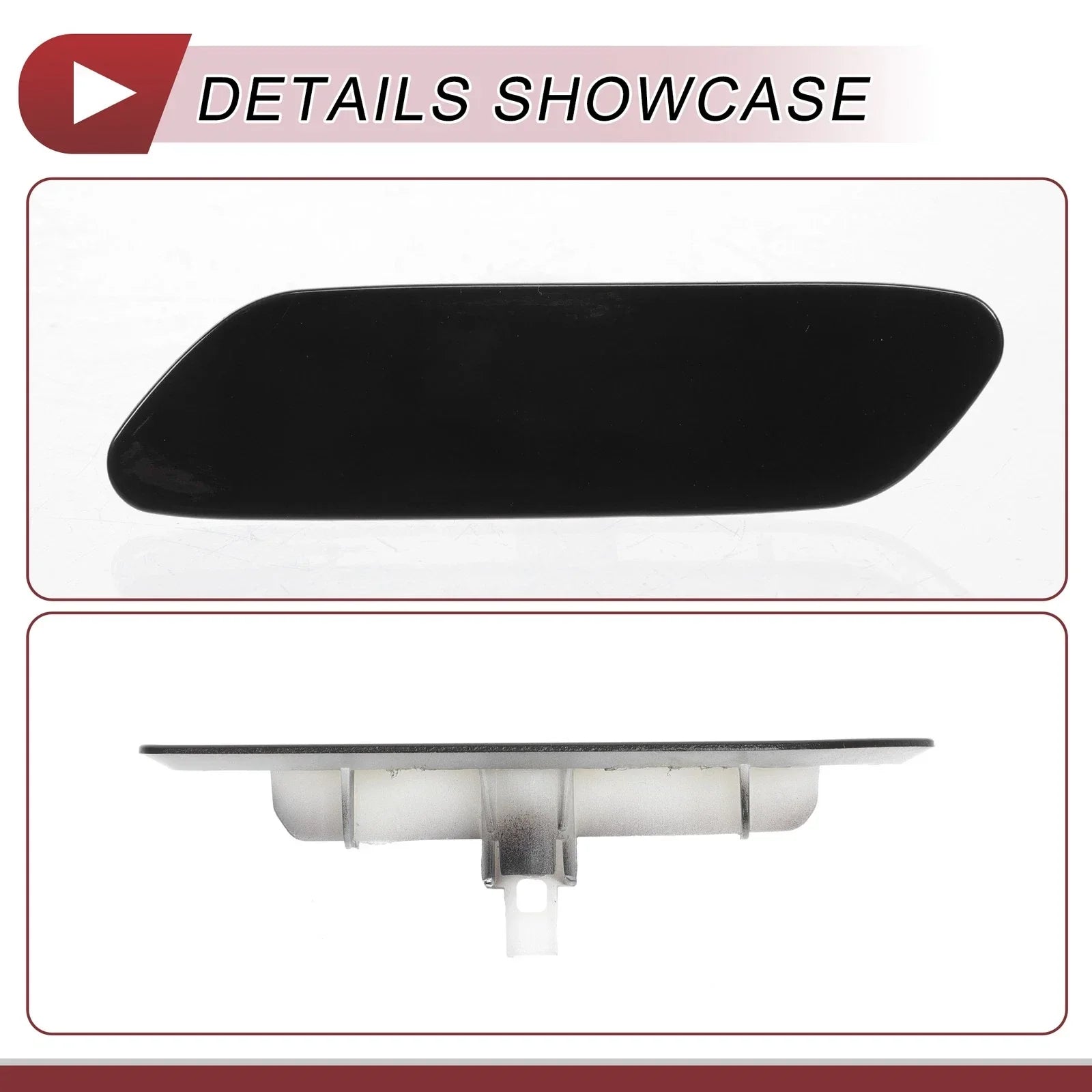 Front Left Washer Nozzle Cover for Lexus RX350 (2016-2019) Black 1 x Cap