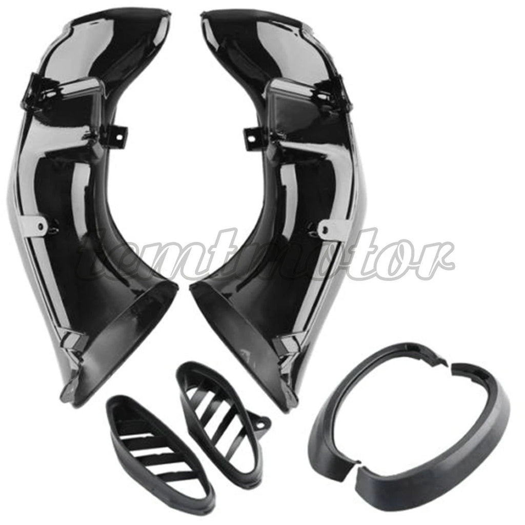 Set of 2 Black Ram Air Intake Tube Duct Pipe for Yamaha YZF R1 (2004–2006)