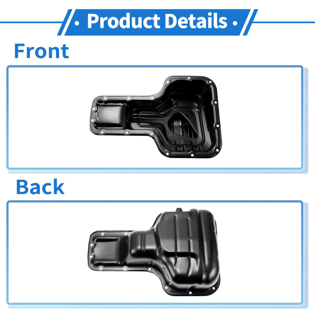 1 Pc Engine Oil Pan No.121010D010 for Toyota Corolla (1998–2008) Iron Black