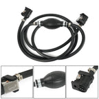 Gas Hose Fuel Line Assembly with Primer Bulb for Outboard Marine