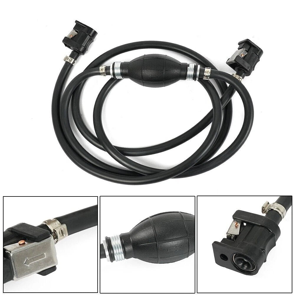 Gas Hose Fuel Line Assembly with Primer Bulb for Outboard Marine