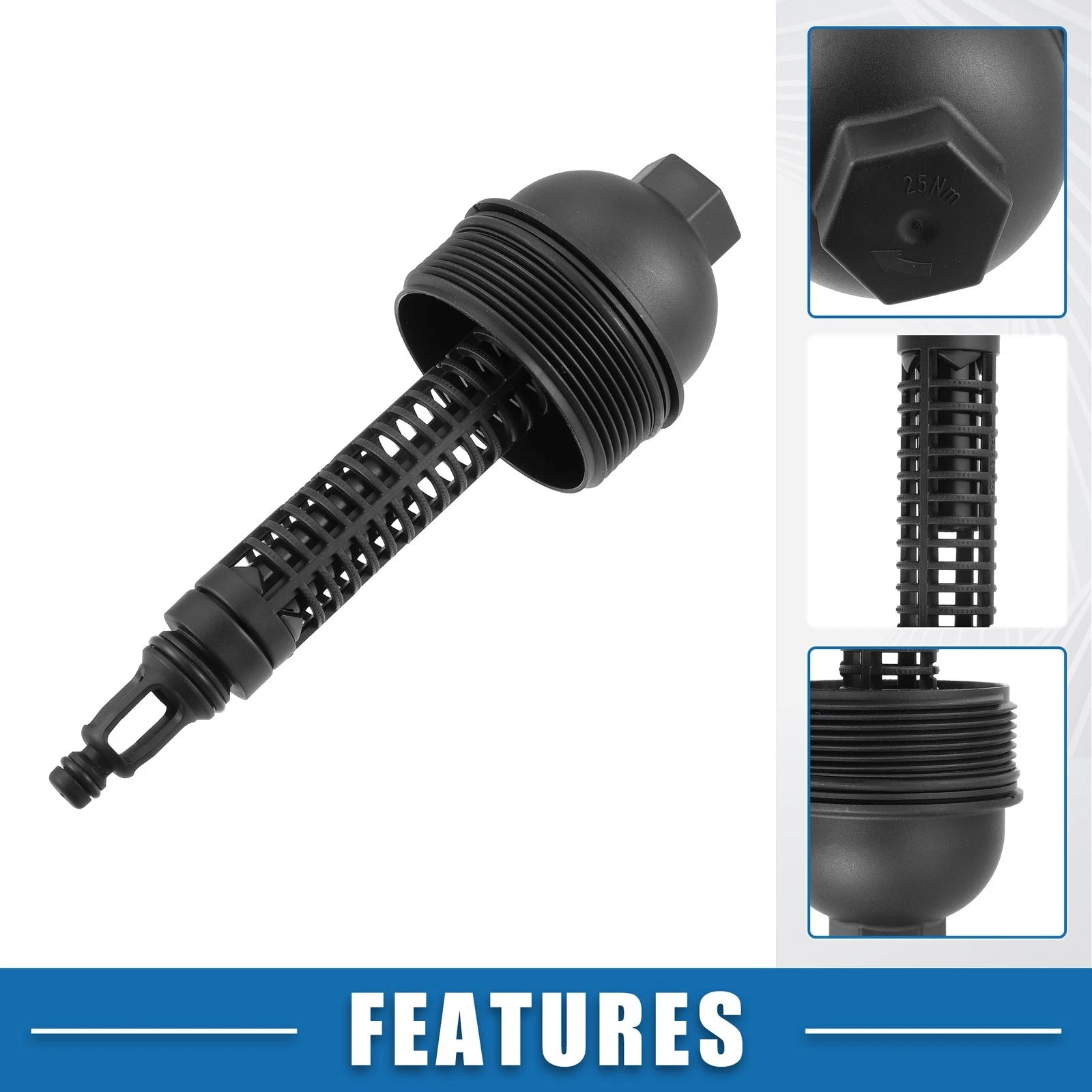 Engine Oil Filter Housing Cover Cap 11427789323 for BMW 335d E90 (2009–2011)