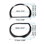 4 x Front Black Headlight Covers for Dodge Challenger (2015-2023)