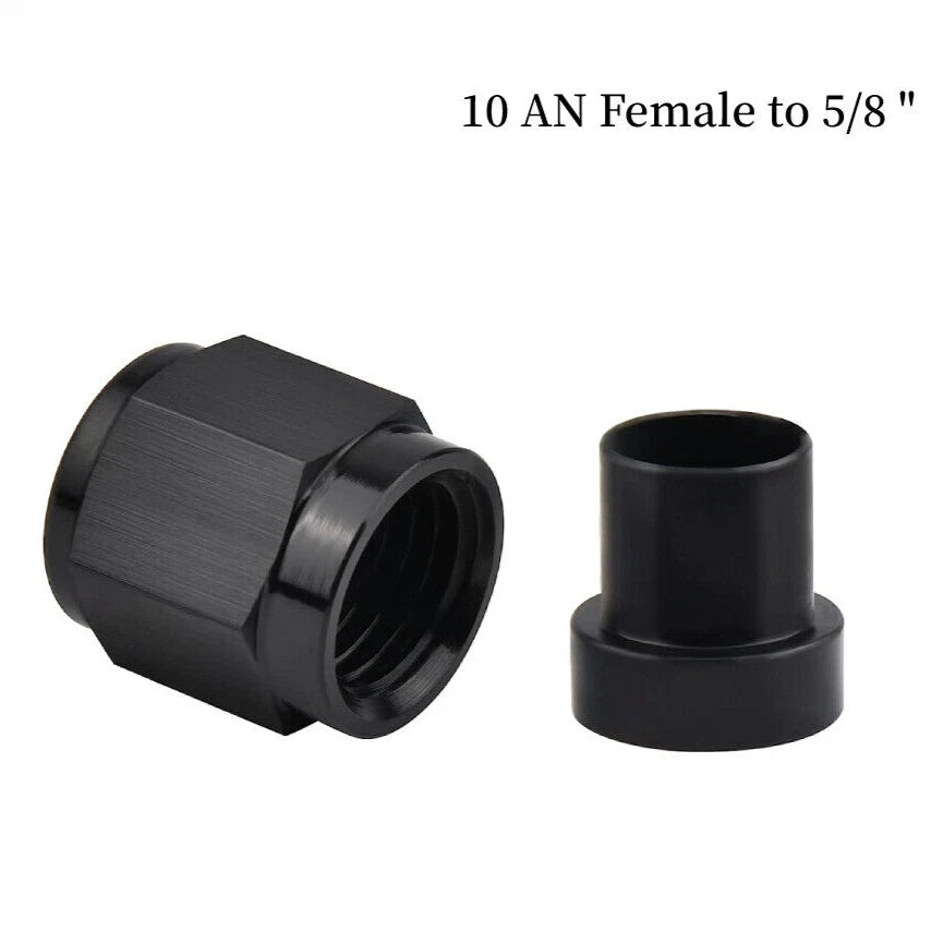 10AN Female Hardline Tube Nut & Sleeve Fitting for 5/8" OD Aluminum Tubing