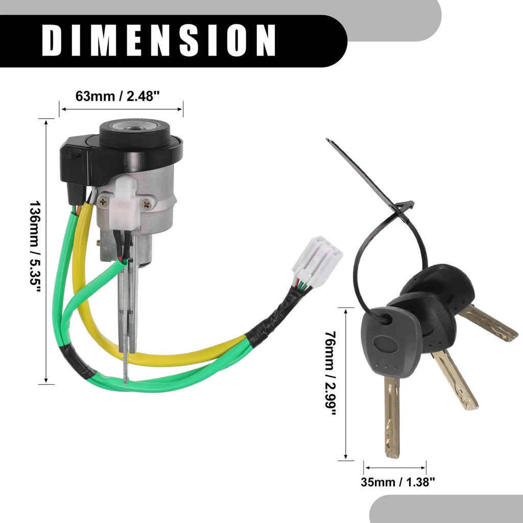 Ignition Lock Cylinder Switch w/ Keys No. 819203LA10 for Hyundai Azera (2006–2011)