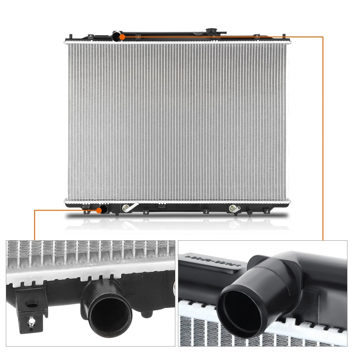 Aluminum Cooling Radiator DPI-2830 for Honda Ridgeline (2006–2008)