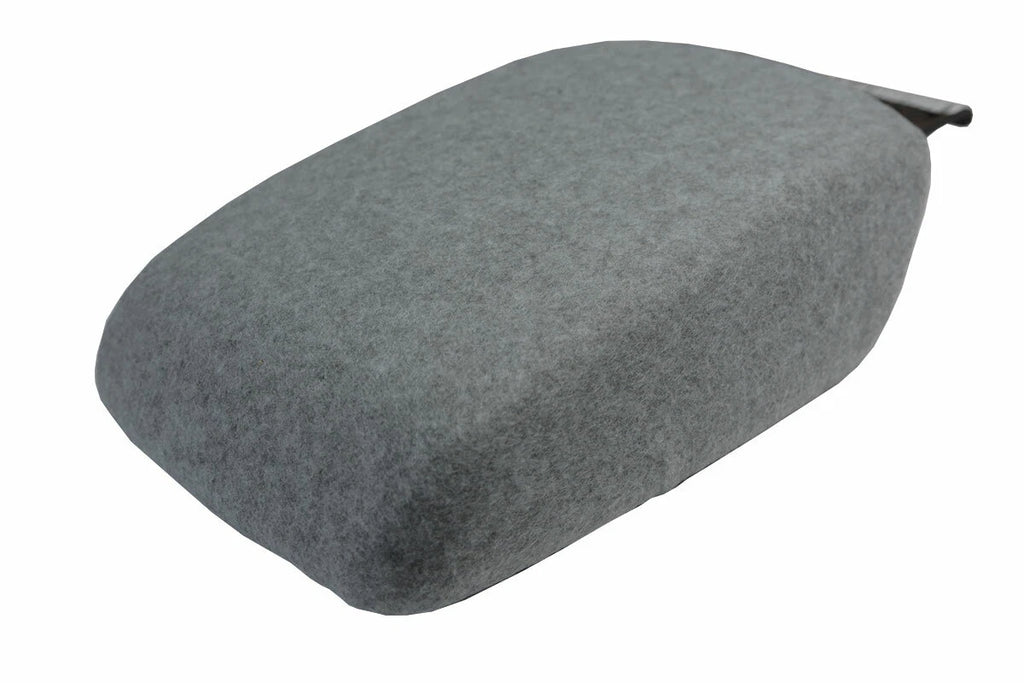 Fleece Console Lid Armrest Cover for Ford Focus (2012–2018) Gray