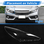 1 Pcs Headlight Lens Cover for Hyundai Sonata (2011–2014) PC Clear