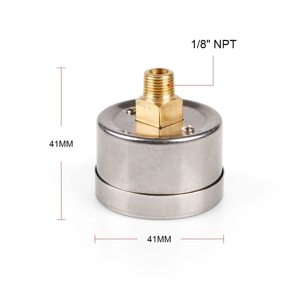 Fuel Pressure Gauge 0-140 PSI for In-Line Adapter