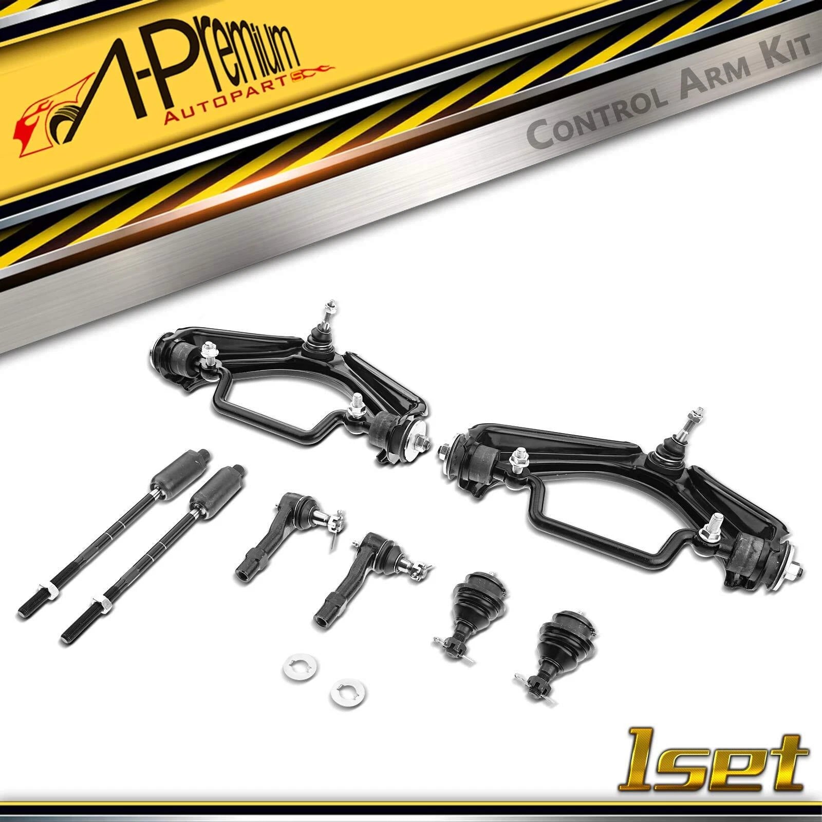 Set of 8 Front Control Arm Ball Joints Tie Rod Ends for Ford Explorer (2002–2003)