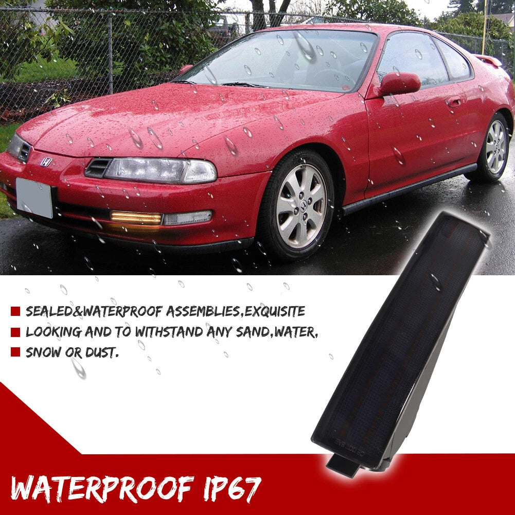2X Smoke Sequential Switchback LED Signal Lights for Honda Prelude (1992–1996)