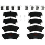 Set of 4 Disc Brake Pads for Toyota Highlander (2014–2019)