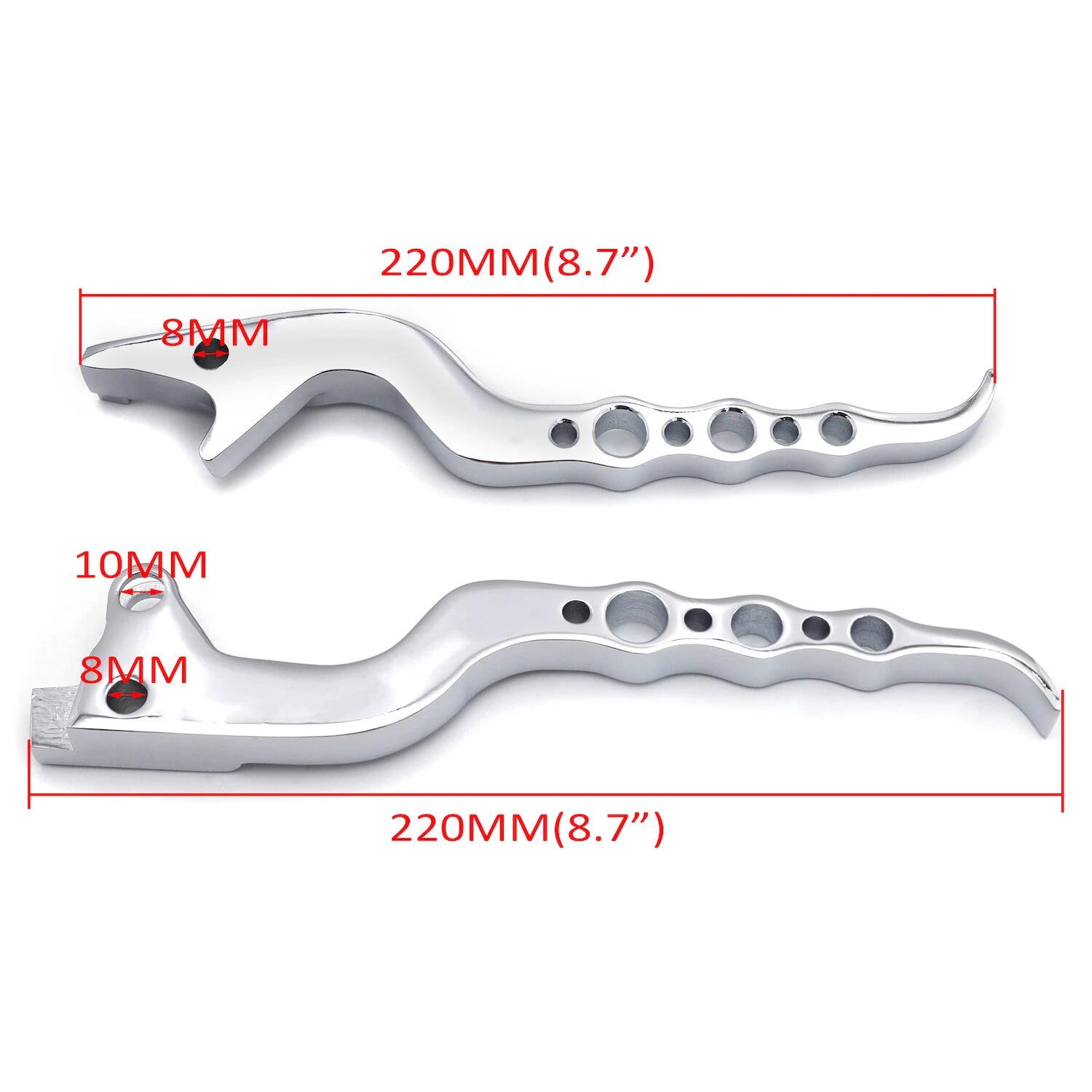 Chrome Hand Brake Clutch Levers for Suzuki Hayabusa GSXR1300 (1999–2007)