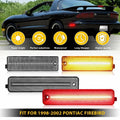 4X Clear Lens Bumper Side Marker Signal Lights for Pontiac Firebird (1998–2002)