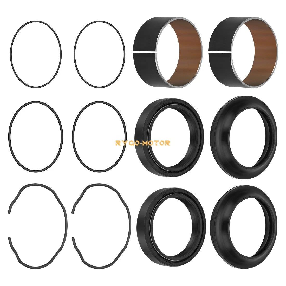 Front Fork Bushing Dust Oil Seals Kit for Suzuki GSX-R1000 (2009–2024) 51173-27G00