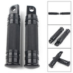 2X Male Mount Footpeg Pegs for Harley Davidson Aluminum Black