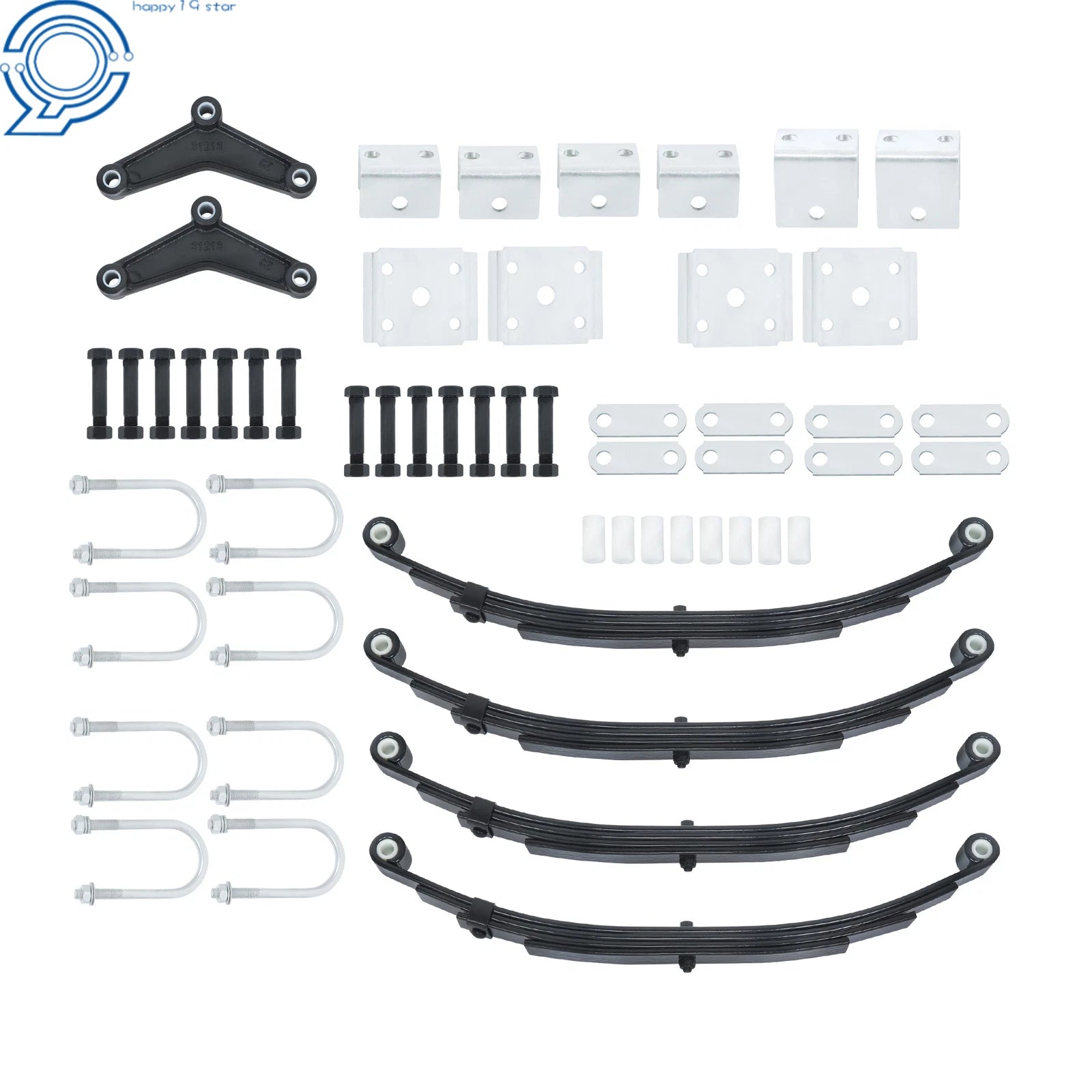 Trailer Axle Suspension Kit for 3500lbs Tandem Trailers (1750lbs)