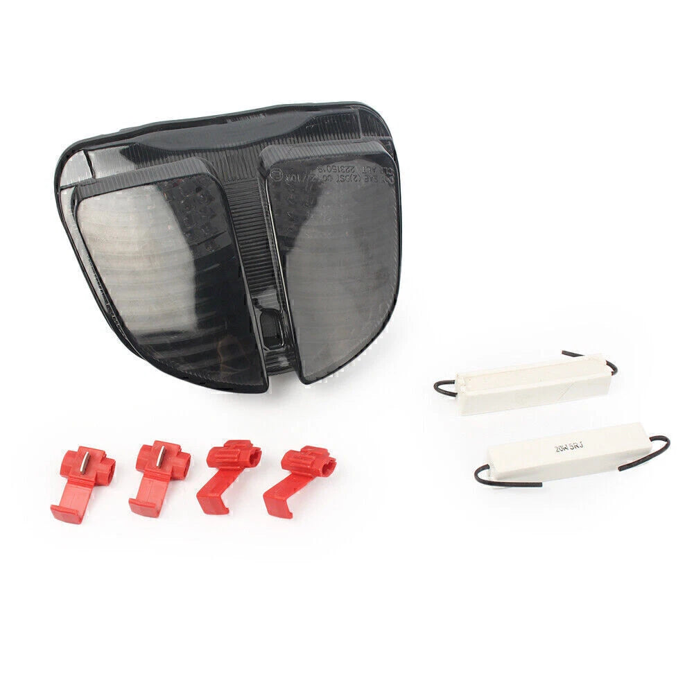 2X LED Tail Turn Signal Integrated Light for Suzuki GSXR 600 750 (2005–2007) Smoke