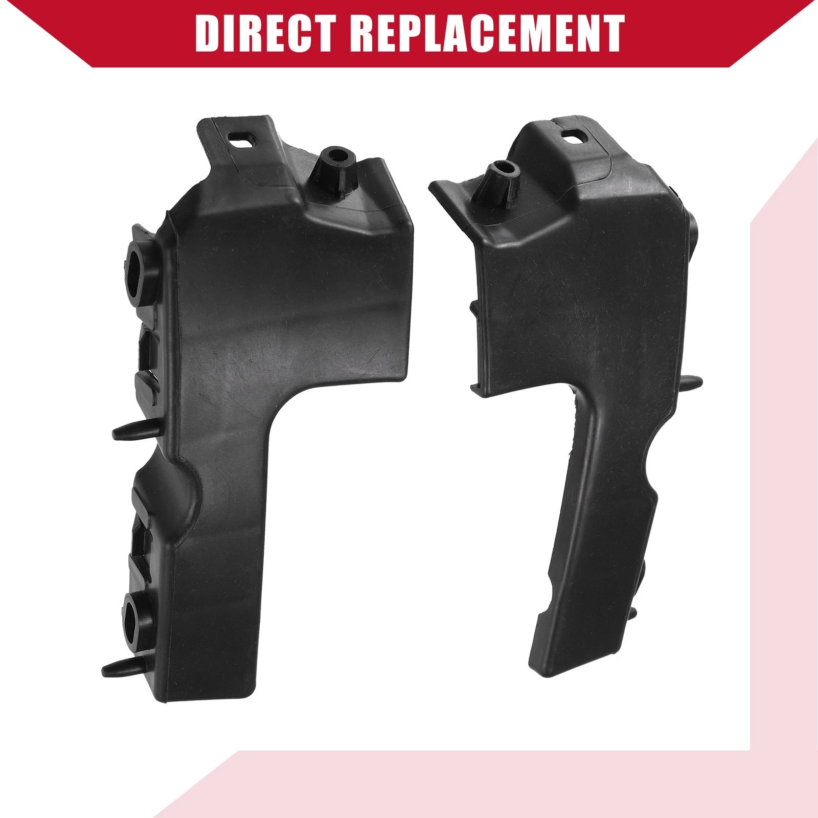 Pair Front Bumper Guide Fender Mount Bracket for Audi A4 (2005–2009) NO.8E0807284E