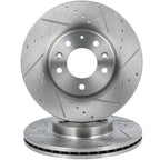 Drilled & Slotted Brake Rotors for Ford Fusion Mercury Milan (2006–2012)