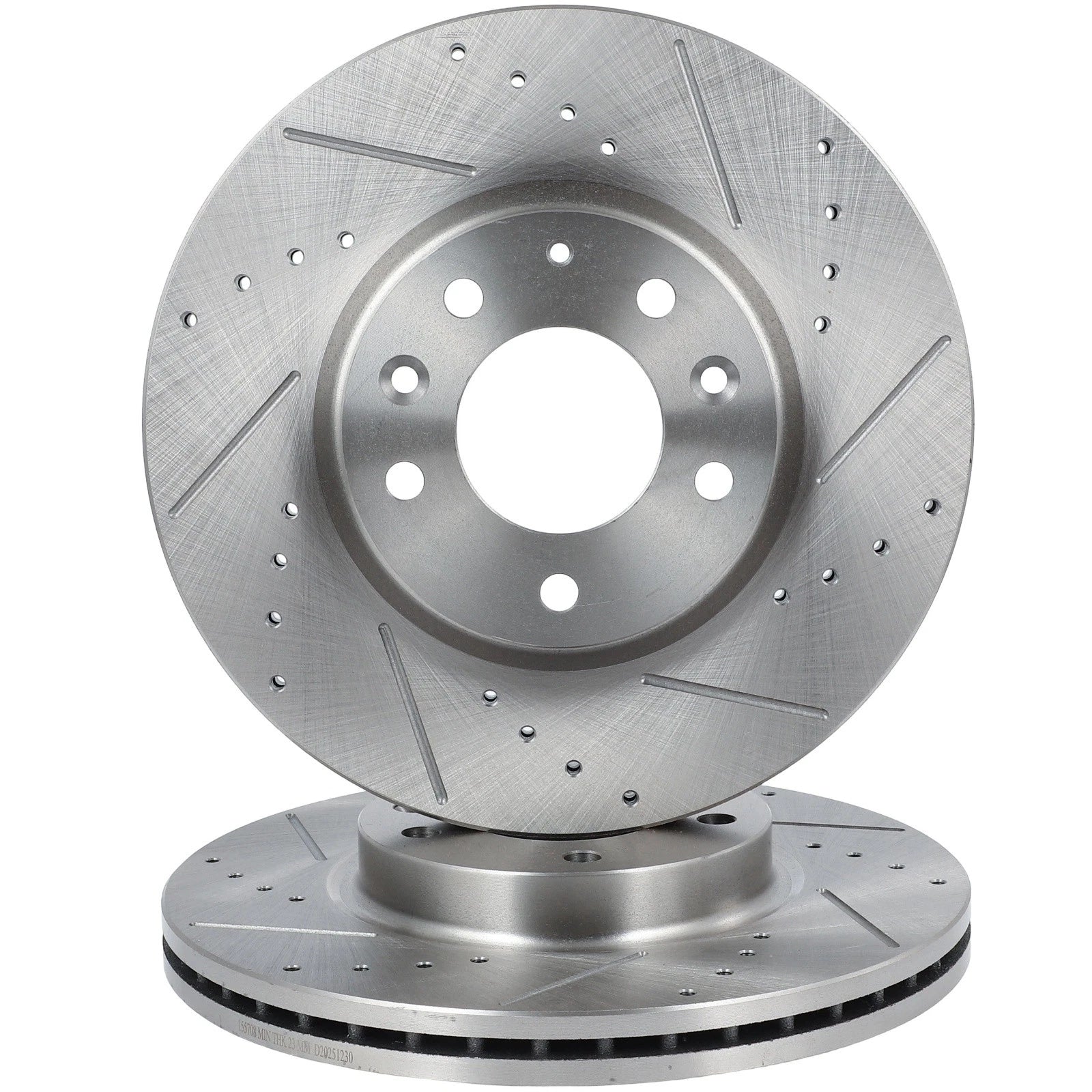 Drilled & Slotted Brake Rotors for Ford Fusion Mercury Milan (2006–2012)
