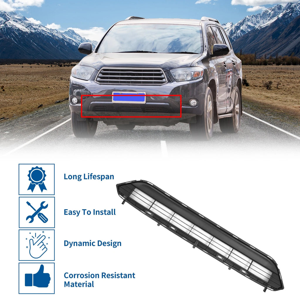Front Hood Bumper Grille for Toyota Highlander (2011–2013) No.531120E070