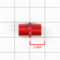 3/8" NPT Female Pipe Coupler for Universal Applications (Aluminum, Red Anodized)