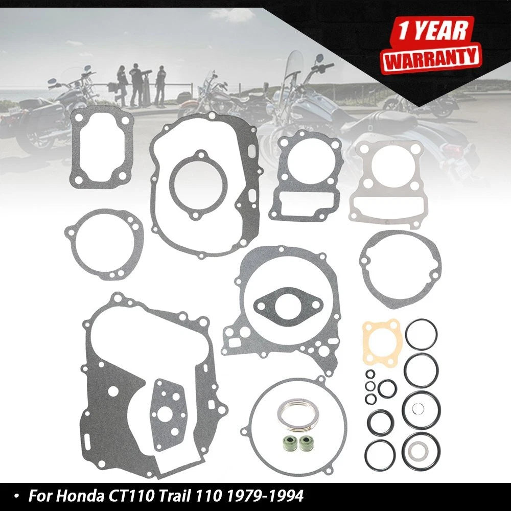 Complete Engine Rebuild Gasket Kit for Honda CT110 Trail 110 (1979-1994)