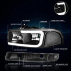 HID Projector Headlight for BMW 528i 535i 550i M5 (2011–2013)
