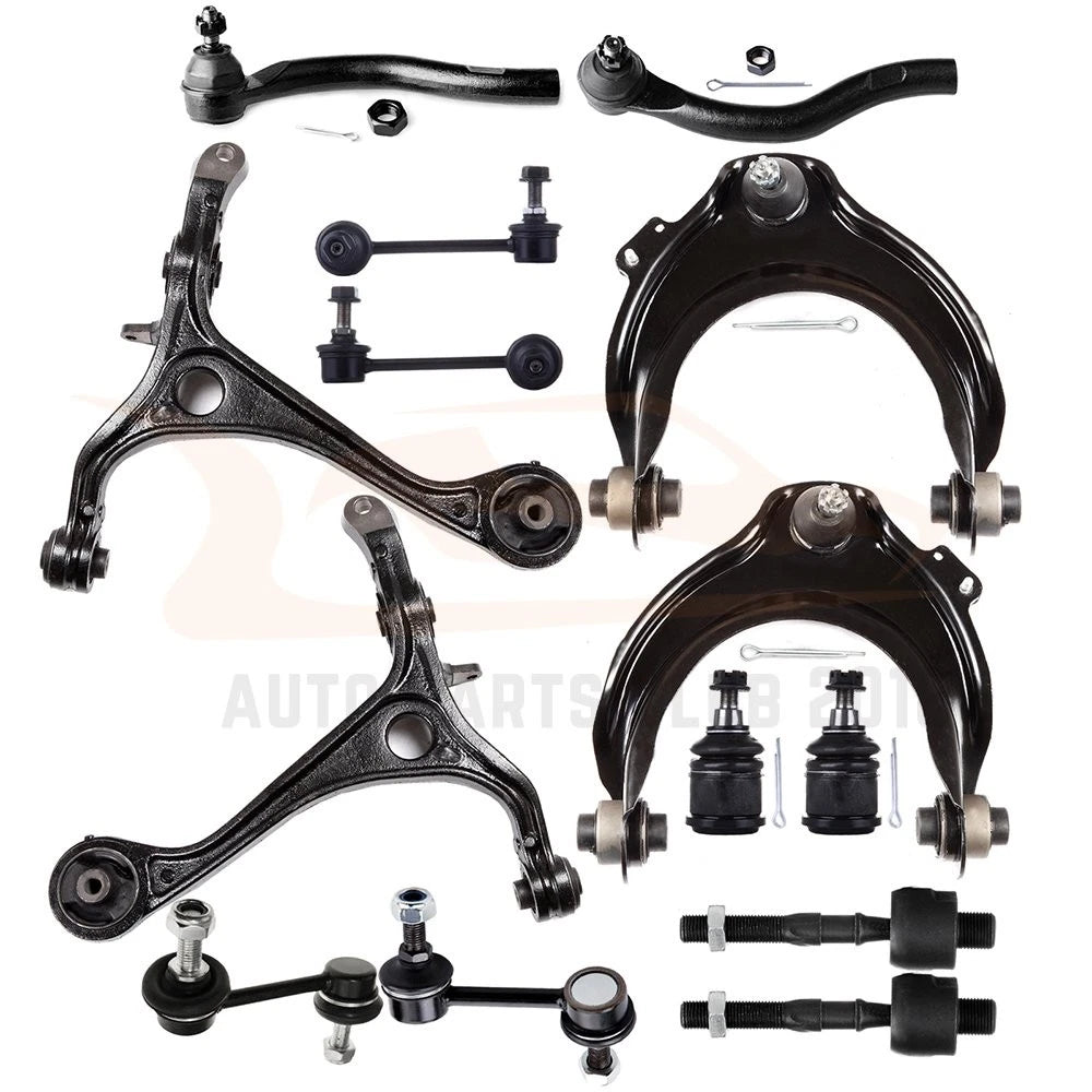 Set of 14 Control Arms, Tie Rods, Sway Bars, Ball Joints for Acura TSX (2004–2014)