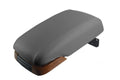 Leather Console Lid Pull Over Cover for Kia Amanti (2004–2006) Gray