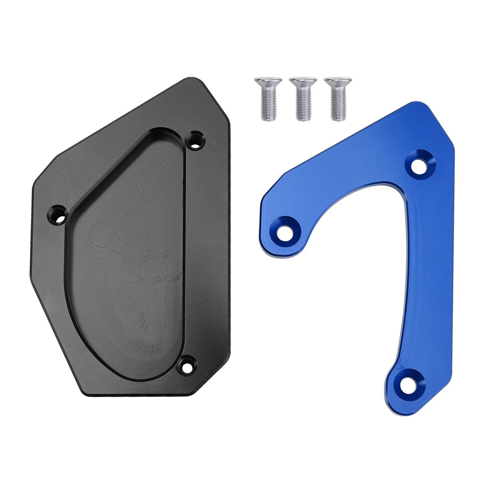 Kickstand Enlarger Plate Pad for Suzuki V-Strom 650 DL650 XT (2011–2024) Blue