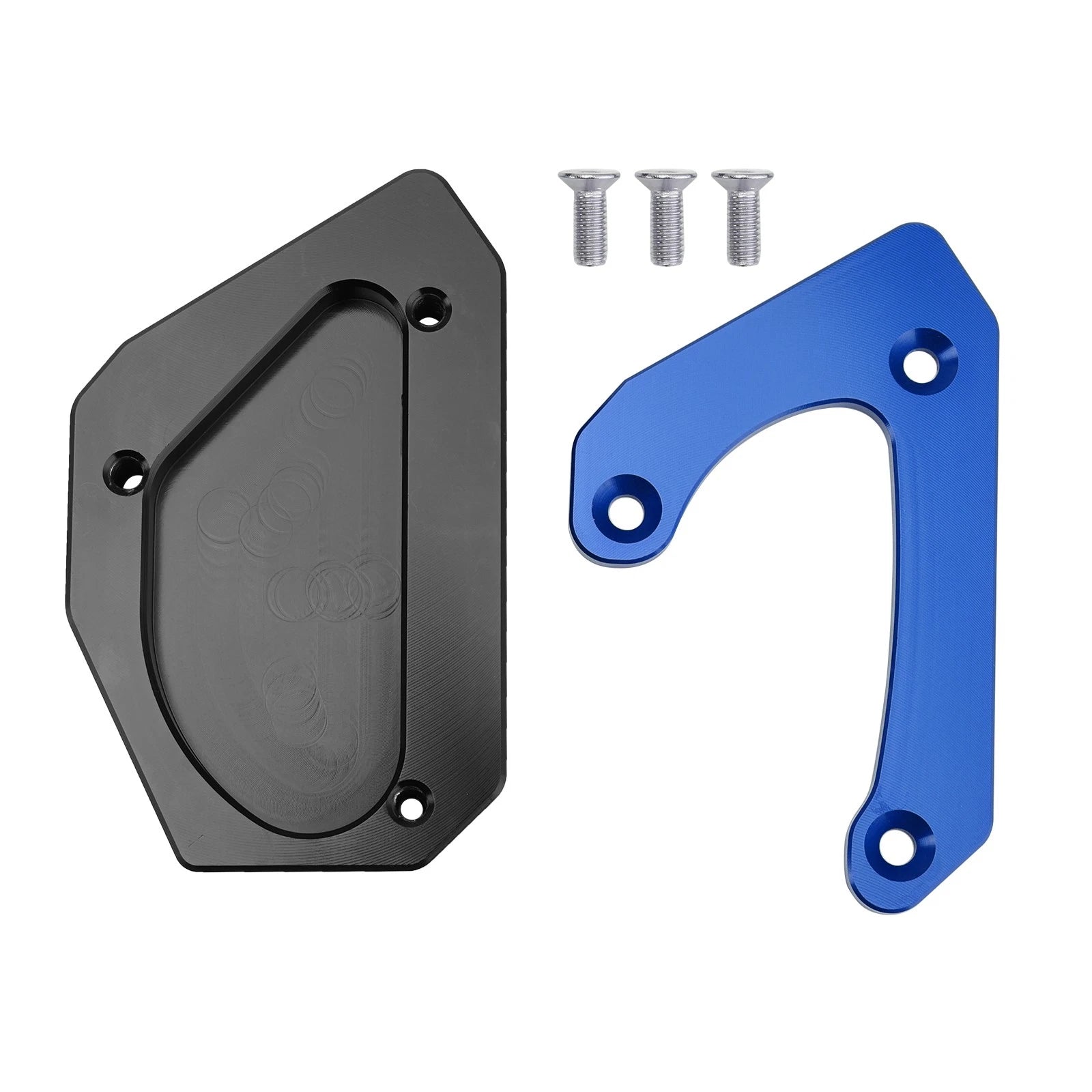 Kickstand Enlarger Plate Pad for Suzuki V-Strom 650 DL650 XT (2011–2024) Blue