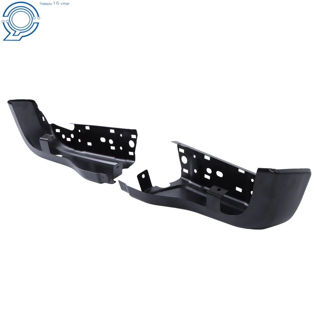 Set of 2 Rear Bumper Caps for Ford Ranger (2019–2023) Black Openings