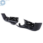 Set of 2 Rear Bumper Caps for Ford Ranger (2019–2023) Black Openings