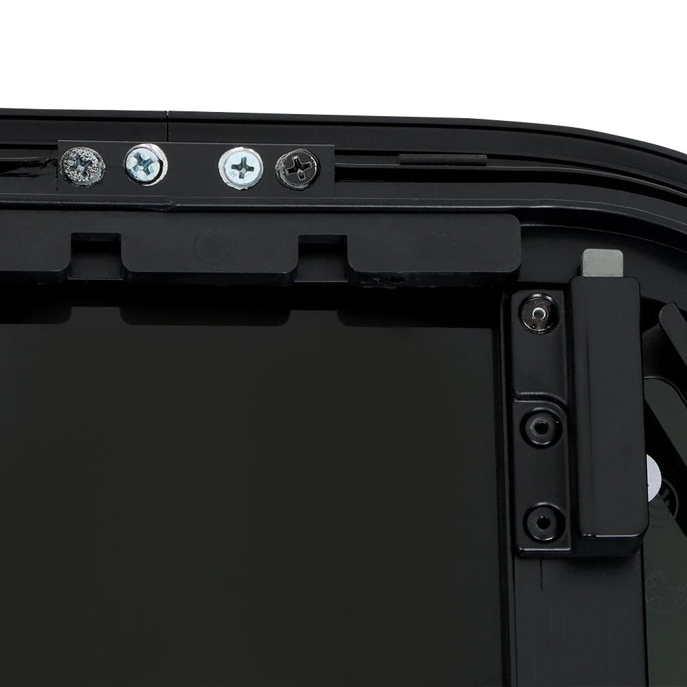 Vertical Slider Window with Screen & Trim Ring for RV Camper (12"â18" W, 22"â30" H)