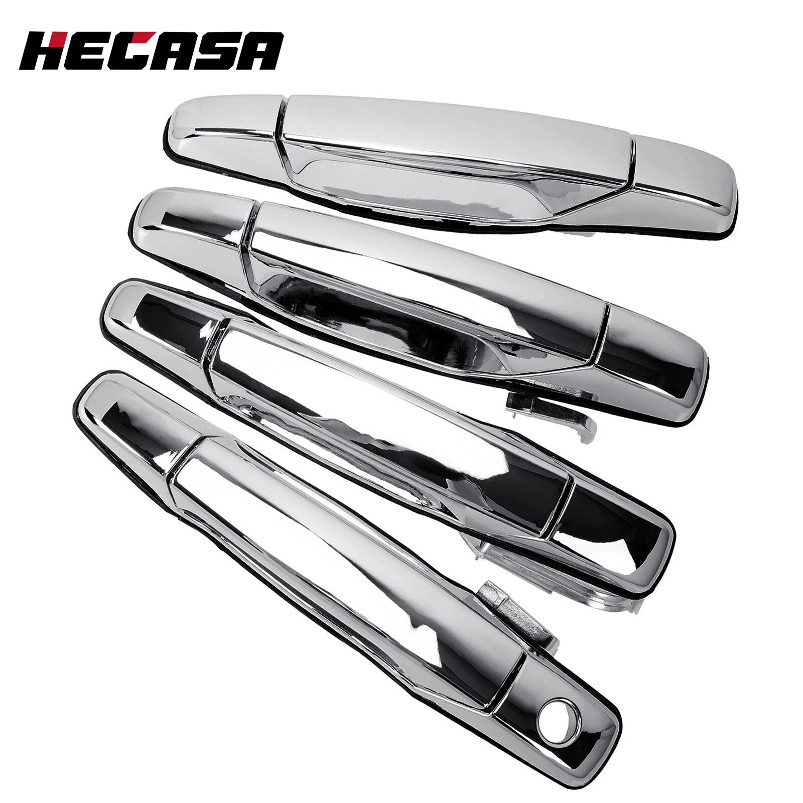 4X Chrome Door Handles for GMC Chevy Tahoe Yukon Sierra Denali (2007–2014)