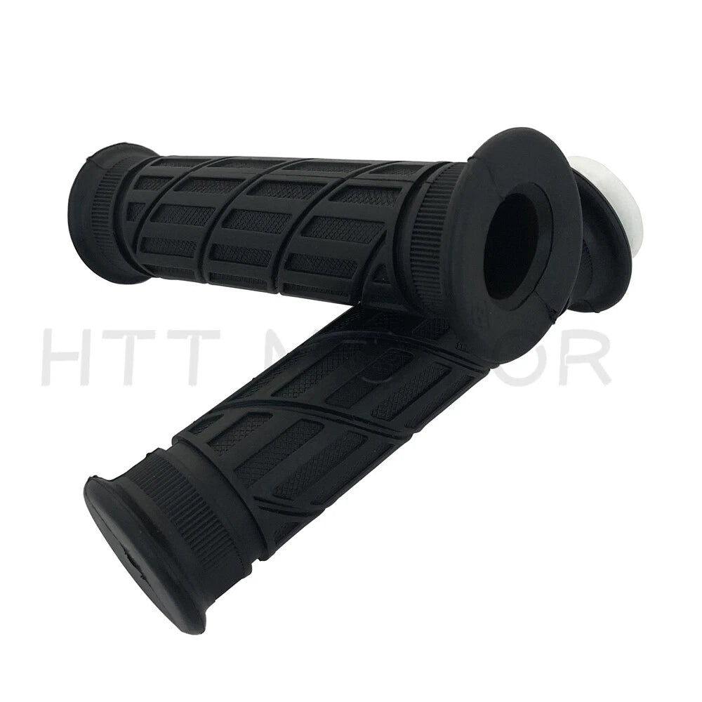 2X 7/8" Rubber Handlebar Grips for Motorcycle Bike Cafe Racer (CA)